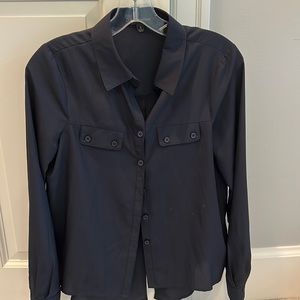 Navy blouse- MM couture